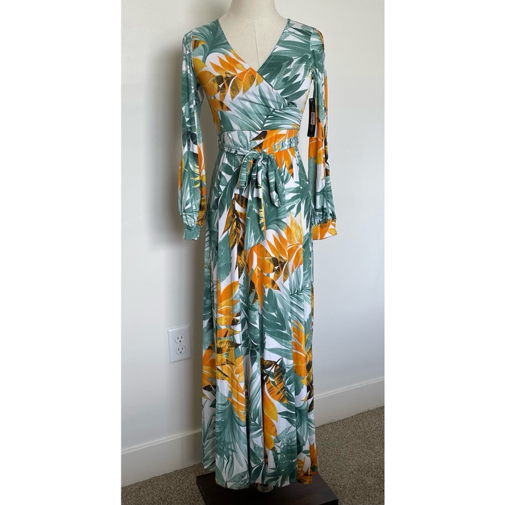 NWT One Clothing Maxi Long Sleeve Dress